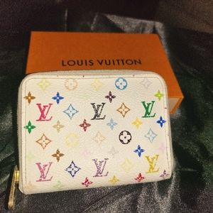 Louis Vuitton White Murakami Wallet